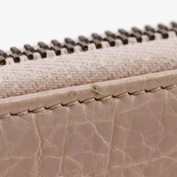 BALENCIAGA Classic Continental Purse Beige pink Calfskin Women - Picture 6 of 12